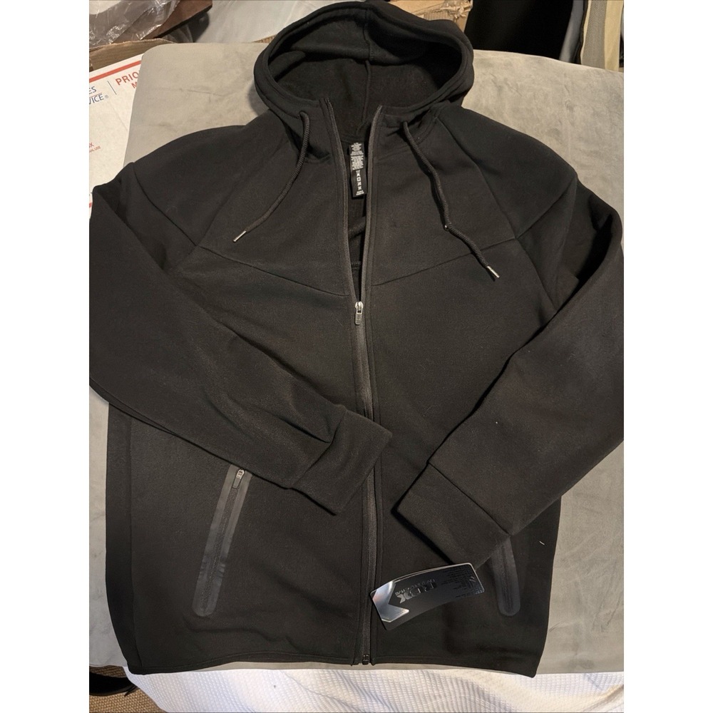 RBX Live Life Active Men's Blk Full Zip Hoodie Jacket Sz Medium